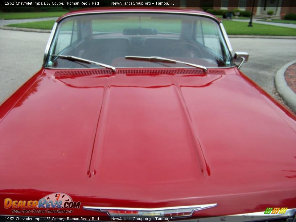 1962 Chevrolet Impala SS Coupe Roman Red / Red Photo #2