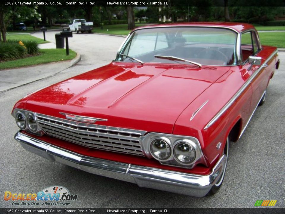 1962 Chevrolet Impala SS Coupe Roman Red / Red Photo #3