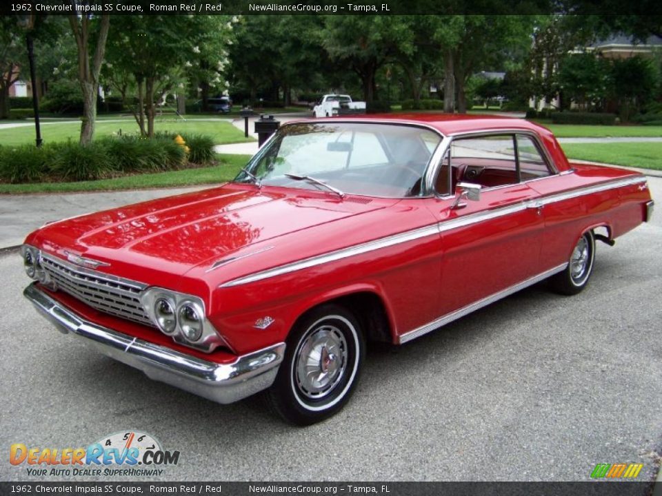 1962 Chevrolet Impala SS Coupe Roman Red / Red Photo #4