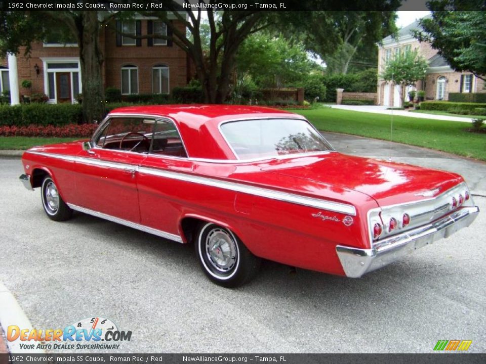 1962 Chevrolet Impala SS Coupe Roman Red / Red Photo #6