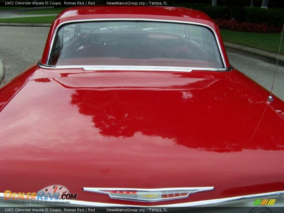 1962 Chevrolet Impala SS Coupe Roman Red / Red Photo #9