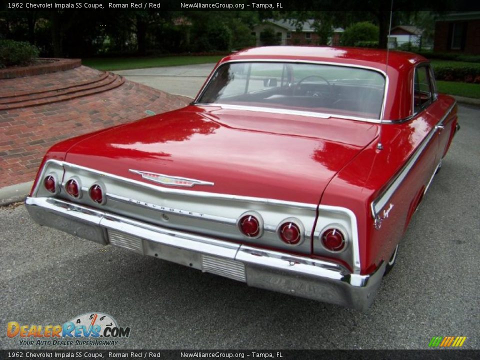 1962 Chevrolet Impala SS Coupe Roman Red / Red Photo #10