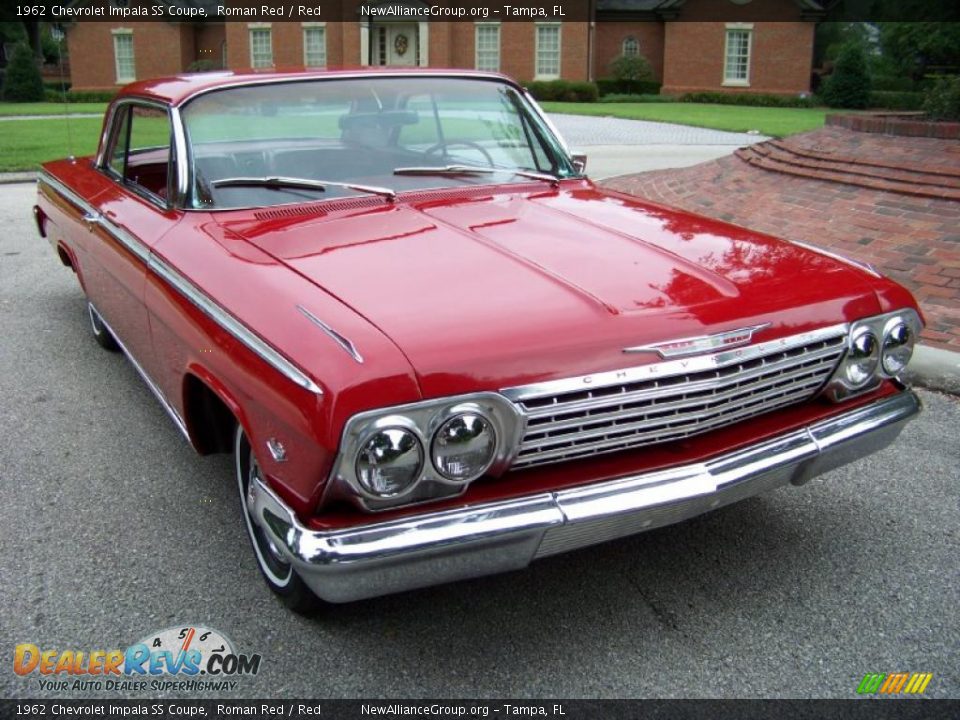 1962 Chevrolet Impala SS Coupe Roman Red / Red Photo #14