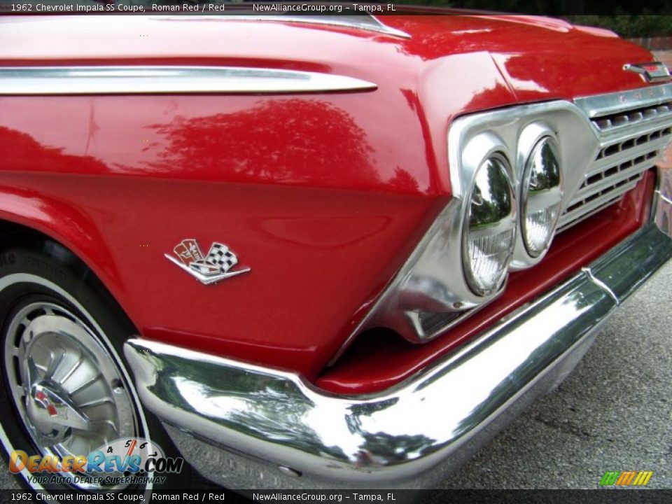 1962 Chevrolet Impala SS Coupe Roman Red / Red Photo #16