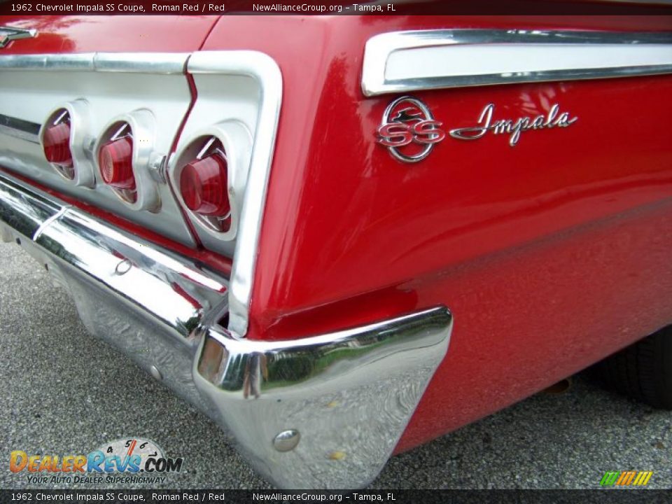 1962 Chevrolet Impala SS Coupe Roman Red / Red Photo #19