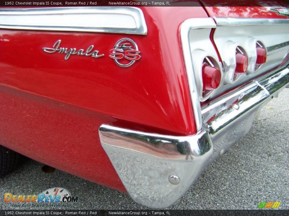 1962 Chevrolet Impala SS Coupe Roman Red / Red Photo #21