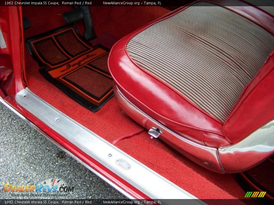 1962 Chevrolet Impala SS Coupe Roman Red / Red Photo #29