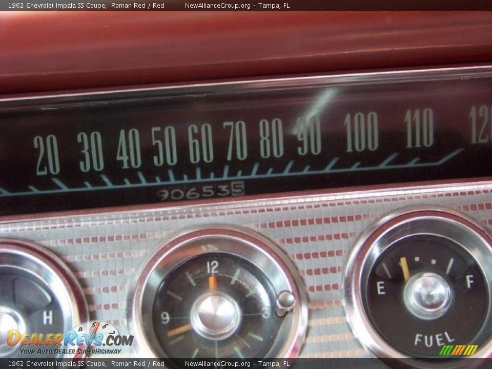 1962 Chevrolet Impala SS Coupe Roman Red / Red Photo #32