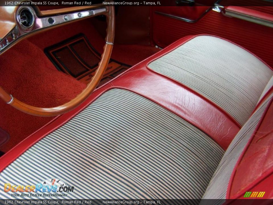 1962 Chevrolet Impala SS Coupe Roman Red / Red Photo #35