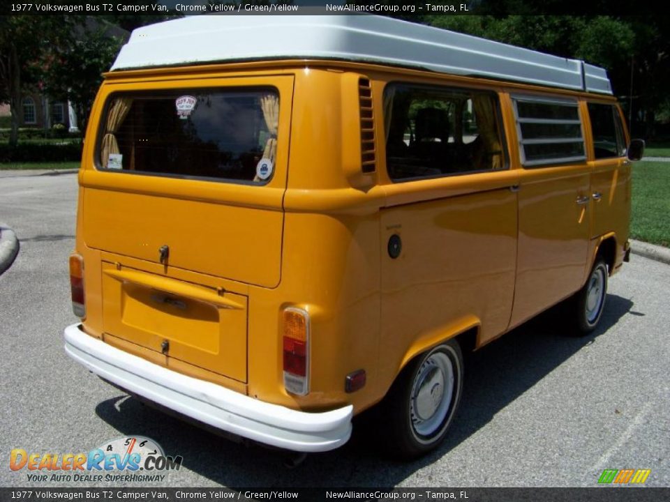 1977 Volkswagen Bus T2 Camper Van Chrome Yellow / Green/Yellow Photo #1