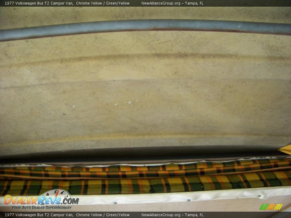 1977 Volkswagen Bus T2 Camper Van Chrome Yellow / Green/Yellow Photo #14