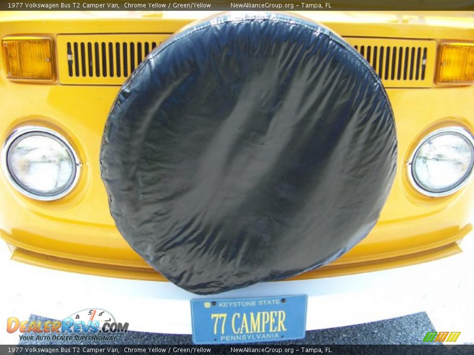 1977 Volkswagen Bus T2 Camper Van Chrome Yellow / Green/Yellow Photo #27