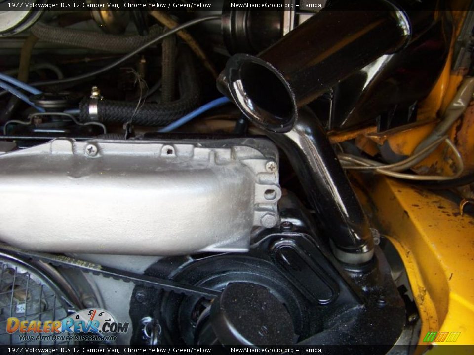 1977 Volkswagen Bus T2 Camper Van Chrome Yellow / Green/Yellow Photo #35