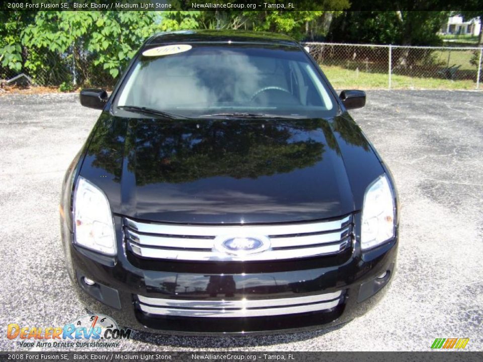 2008 Ford Fusion SE Black Ebony / Medium Light Stone Photo #2