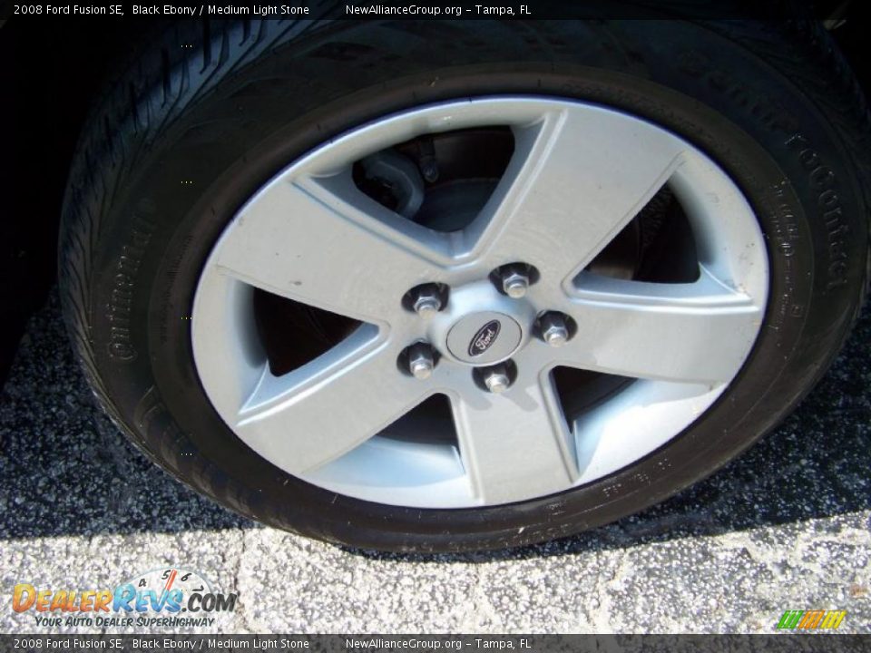 2008 Ford Fusion SE Black Ebony / Medium Light Stone Photo #8
