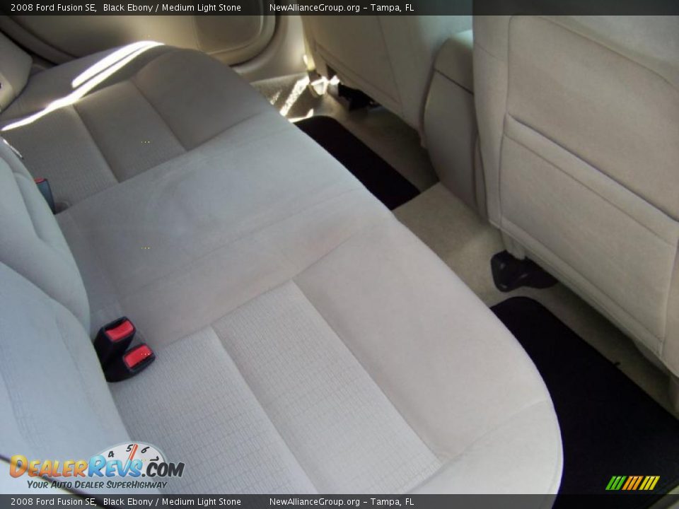 2008 Ford Fusion SE Black Ebony / Medium Light Stone Photo #12