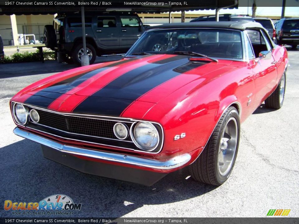 1967 Chevrolet Camaro SS Convertible Bolero Red / Black Photo #1