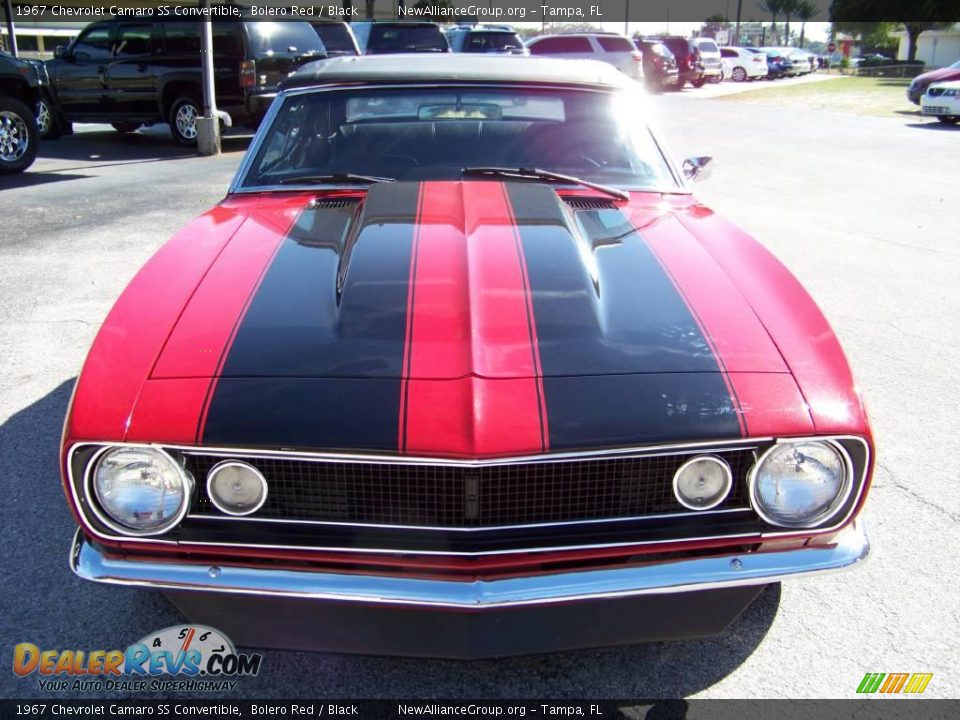 1967 Chevrolet Camaro SS Convertible Bolero Red / Black Photo #2