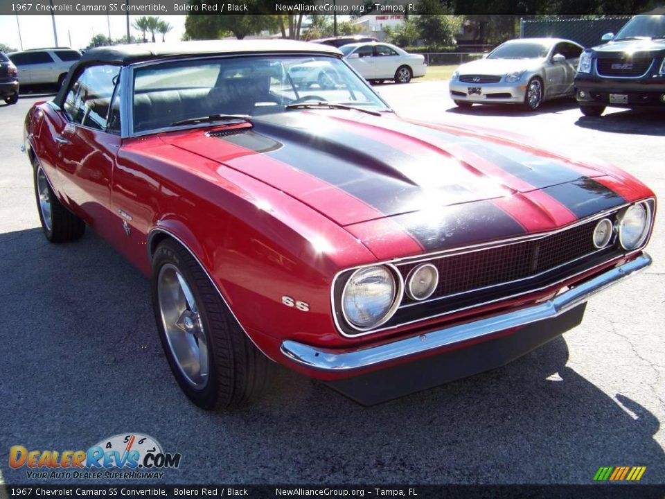 1967 Chevrolet Camaro SS Convertible Bolero Red / Black Photo #3