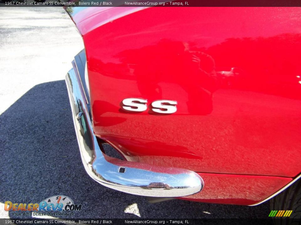 1967 Chevrolet Camaro SS Convertible Bolero Red / Black Photo #4