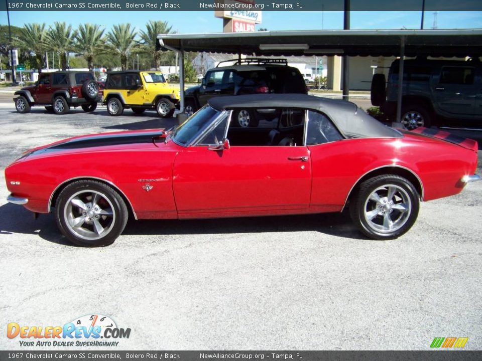 1967 Chevrolet Camaro SS Convertible Bolero Red / Black Photo #6