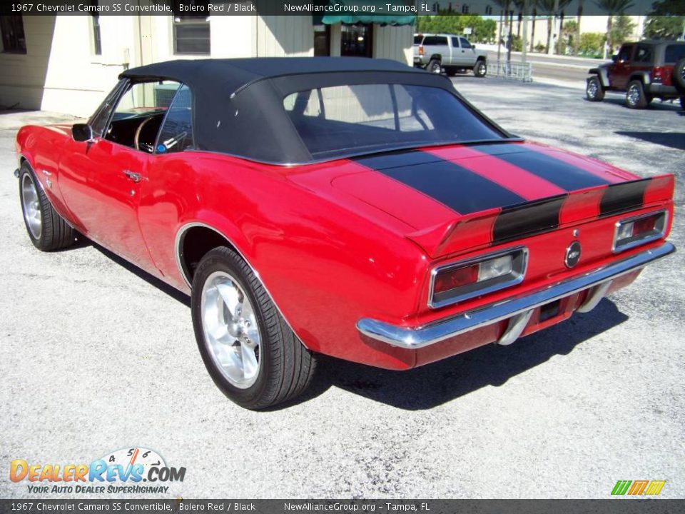 1967 Chevrolet Camaro SS Convertible Bolero Red / Black Photo #7