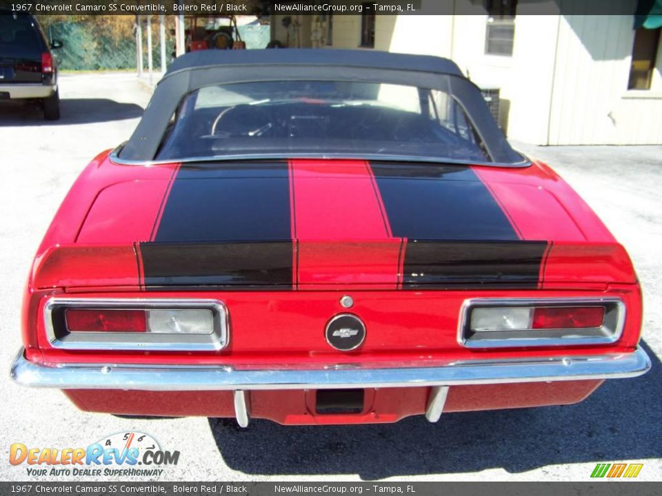 1967 Chevrolet Camaro SS Convertible Bolero Red / Black Photo #8