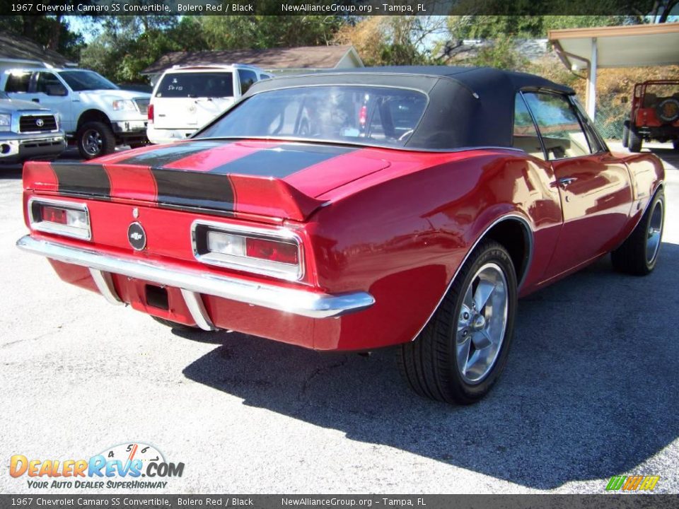 1967 Chevrolet Camaro SS Convertible Bolero Red / Black Photo #9