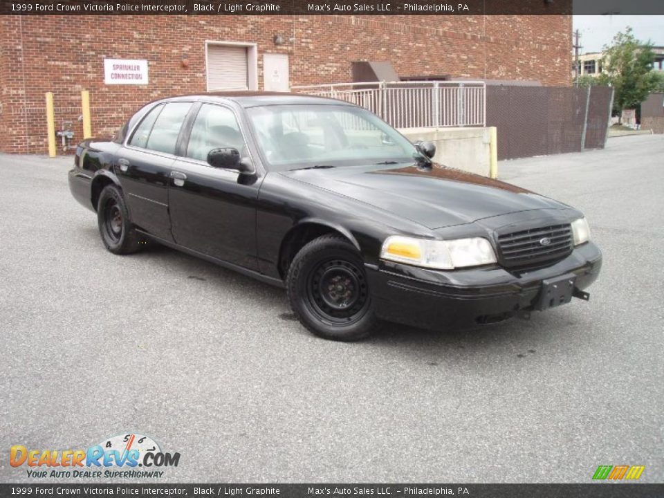 1999 Ford Crown Victoria Police Interceptor Black / Light Graphite Photo #2