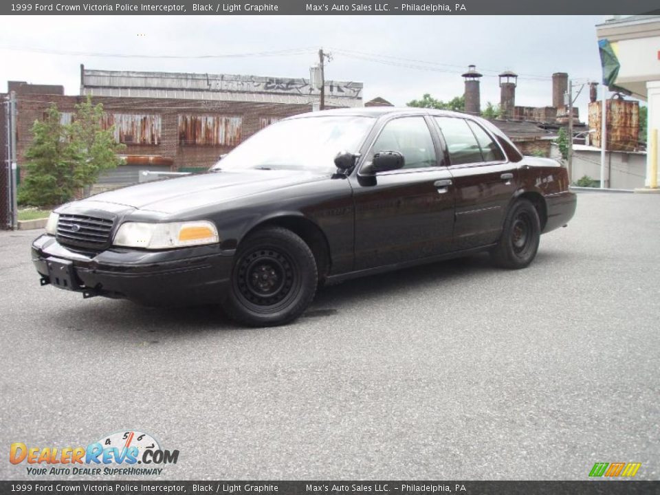 1999 Ford Crown Victoria Police Interceptor Black / Light Graphite Photo #3