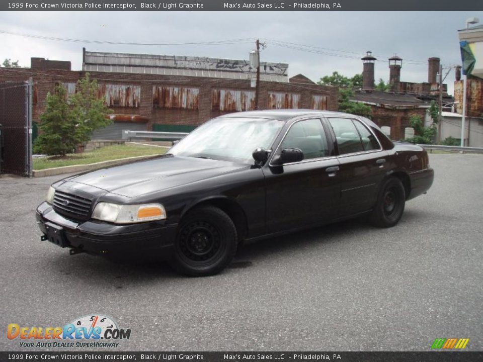 1999 Ford Crown Victoria Police Interceptor Black / Light Graphite Photo #4