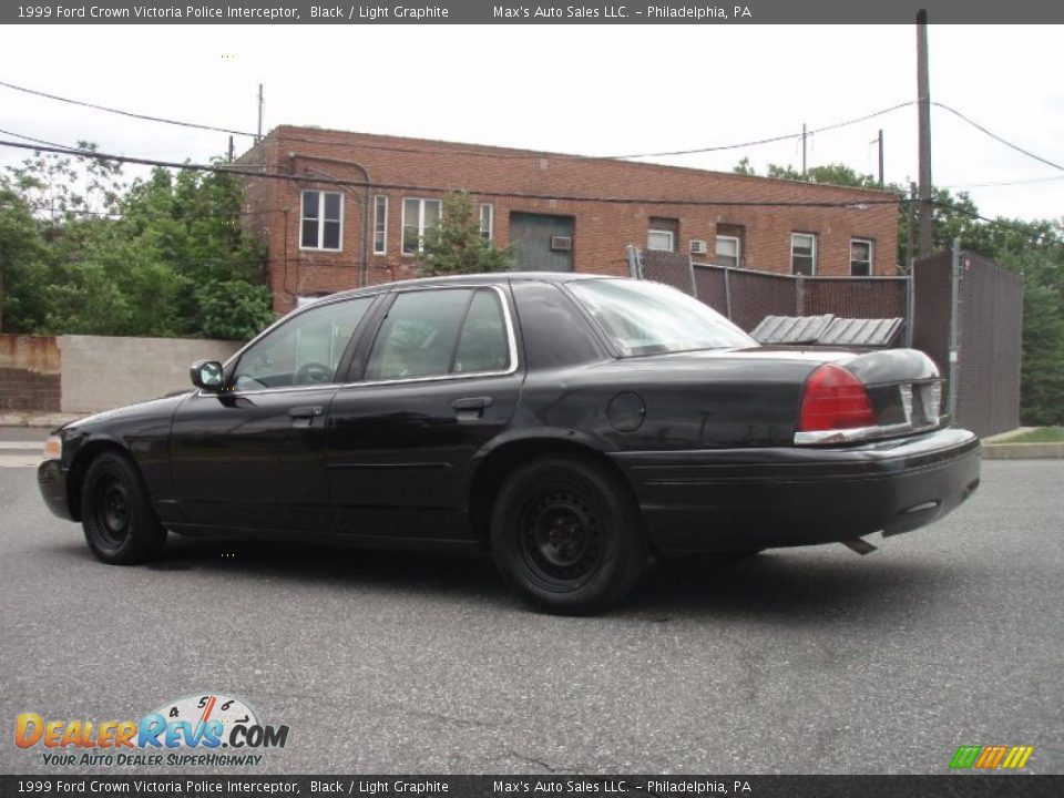 1999 Ford Crown Victoria Police Interceptor Black / Light Graphite Photo #6
