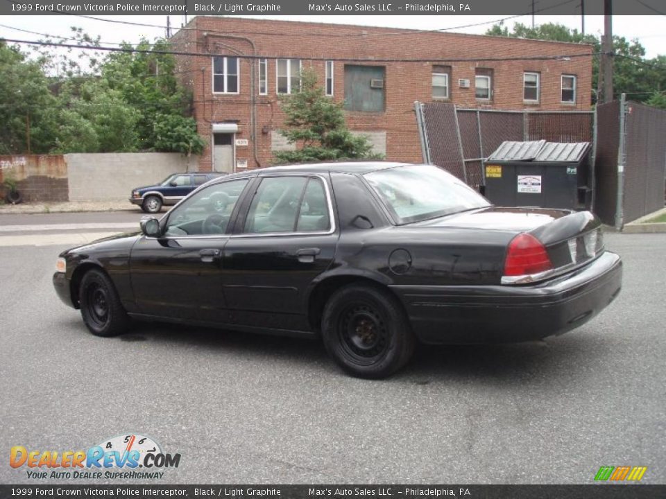 1999 Ford Crown Victoria Police Interceptor Black / Light Graphite Photo #7