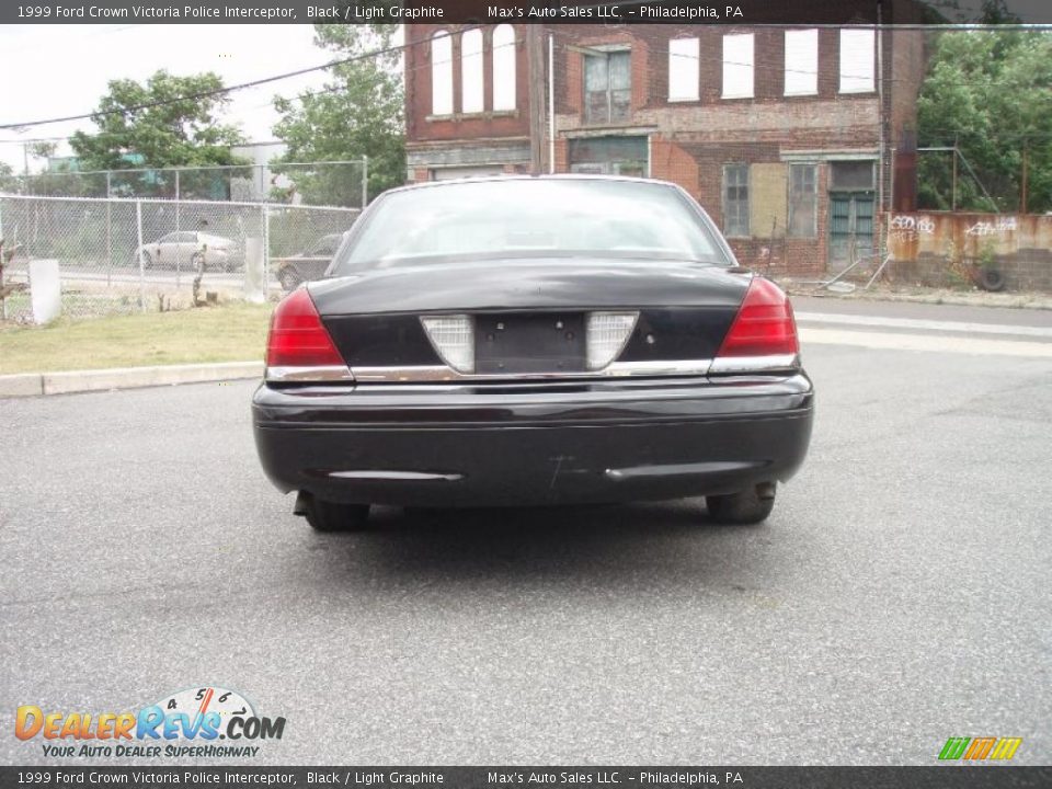 1999 Ford Crown Victoria Police Interceptor Black / Light Graphite Photo #8