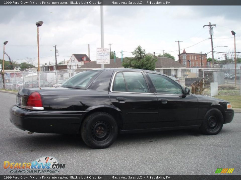 1999 Ford Crown Victoria Police Interceptor Black / Light Graphite Photo #10