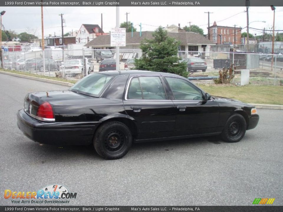 1999 Ford Crown Victoria Police Interceptor Black / Light Graphite Photo #11