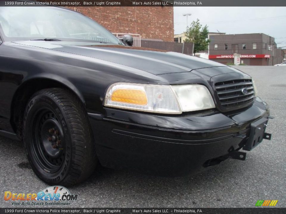 1999 Ford Crown Victoria Police Interceptor Black / Light Graphite Photo #13