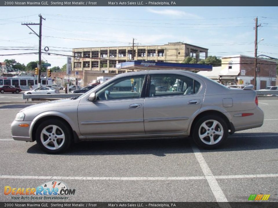 2000 Nissan Maxima GLE Sterling Mist Metallic / Frost Photo #4