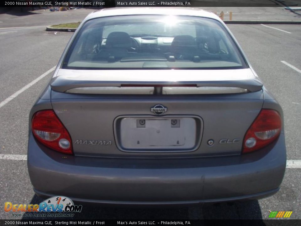 2000 Nissan Maxima GLE Sterling Mist Metallic / Frost Photo #5