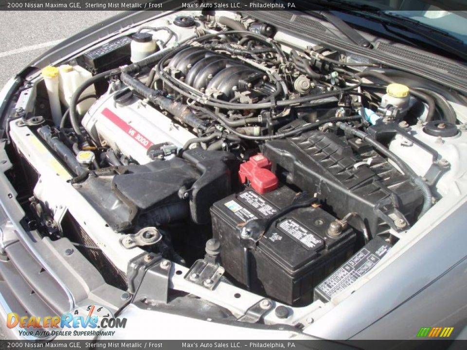 2000 Nissan Maxima GLE Sterling Mist Metallic / Frost Photo #9