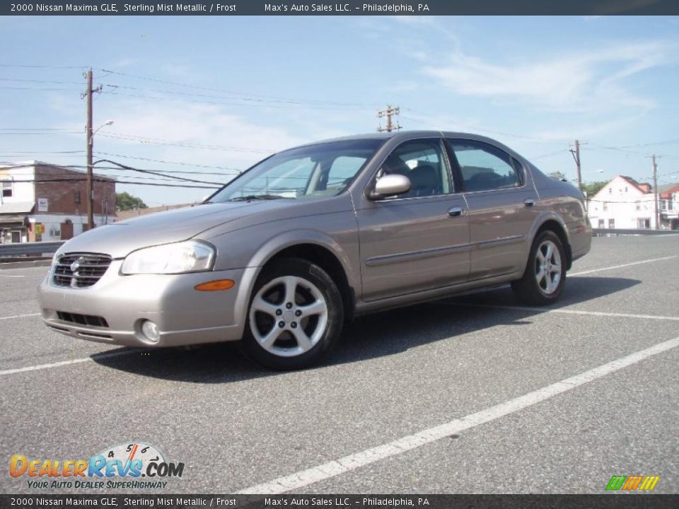 2000 Nissan Maxima GLE Sterling Mist Metallic / Frost Photo #10