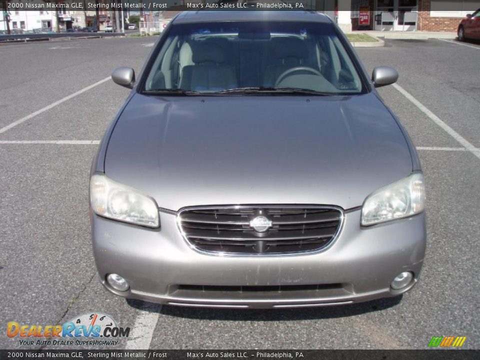 2000 Nissan Maxima GLE Sterling Mist Metallic / Frost Photo #12
