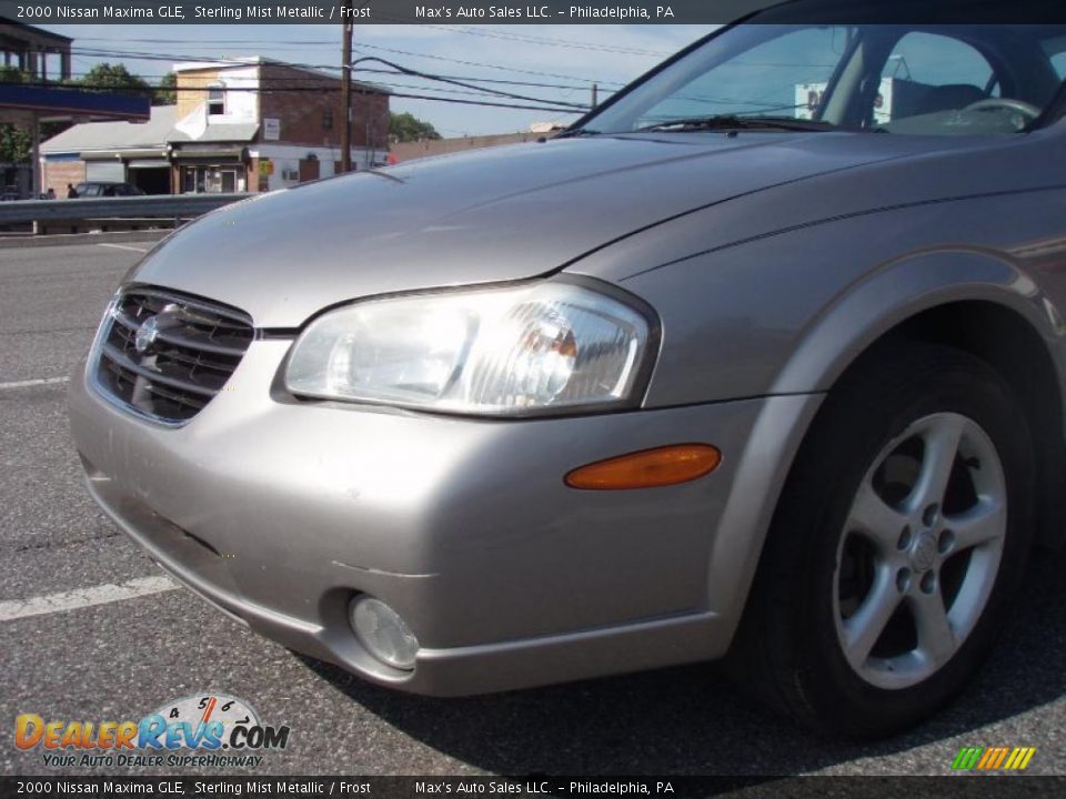 2000 Nissan Maxima GLE Sterling Mist Metallic / Frost Photo #16