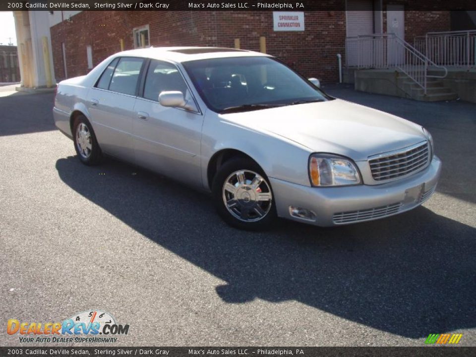2003 Cadillac DeVille Sedan Sterling Silver / Dark Gray Photo #1