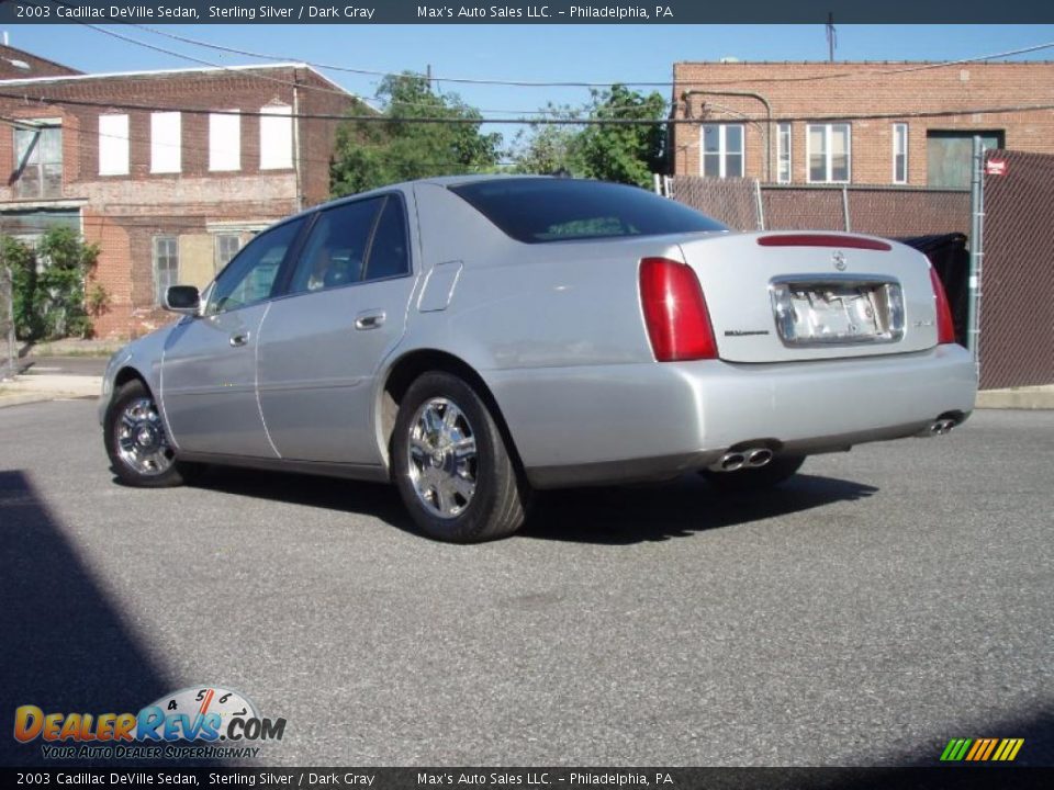 2003 Cadillac DeVille Sedan Sterling Silver / Dark Gray Photo #3