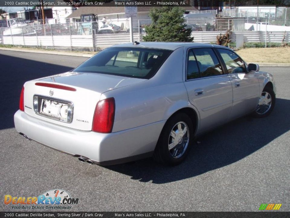 2003 Cadillac DeVille Sedan Sterling Silver / Dark Gray Photo #4