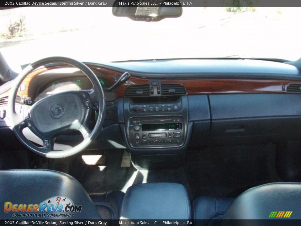 2003 Cadillac DeVille Sedan Sterling Silver / Dark Gray Photo #7