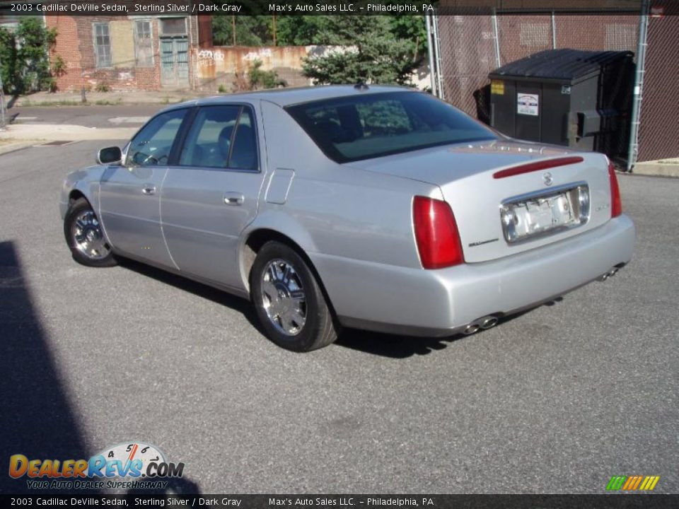 2003 Cadillac DeVille Sedan Sterling Silver / Dark Gray Photo #11