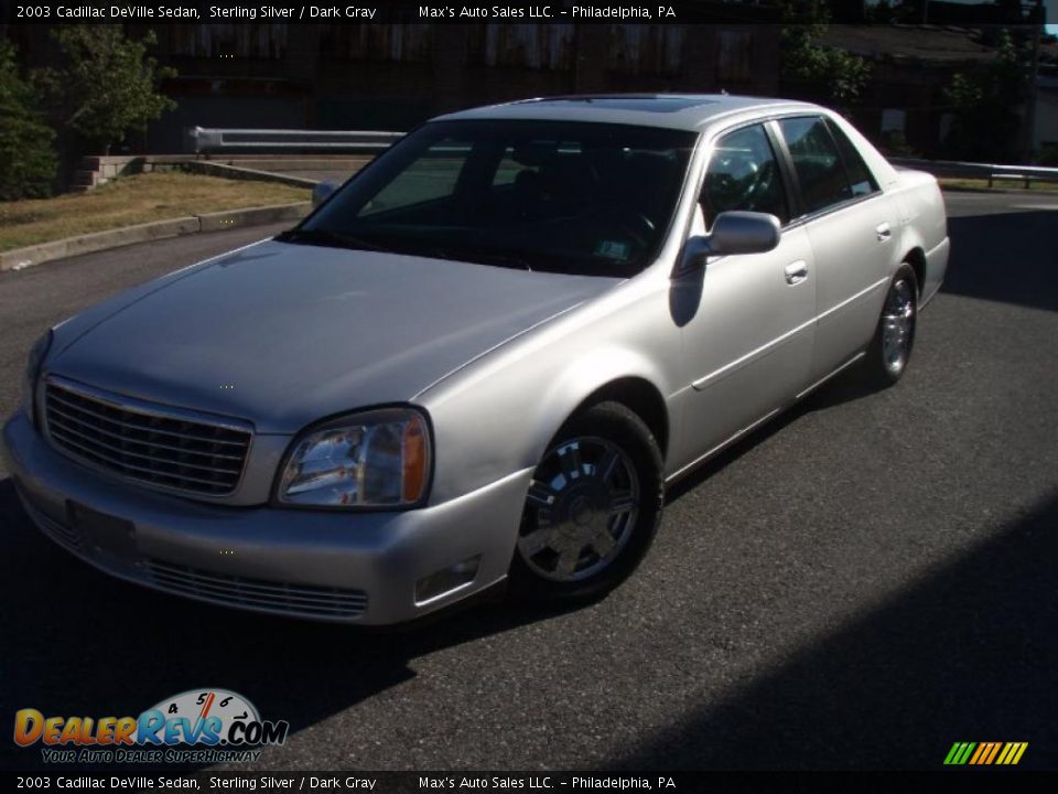 2003 Cadillac DeVille Sedan Sterling Silver / Dark Gray Photo #13