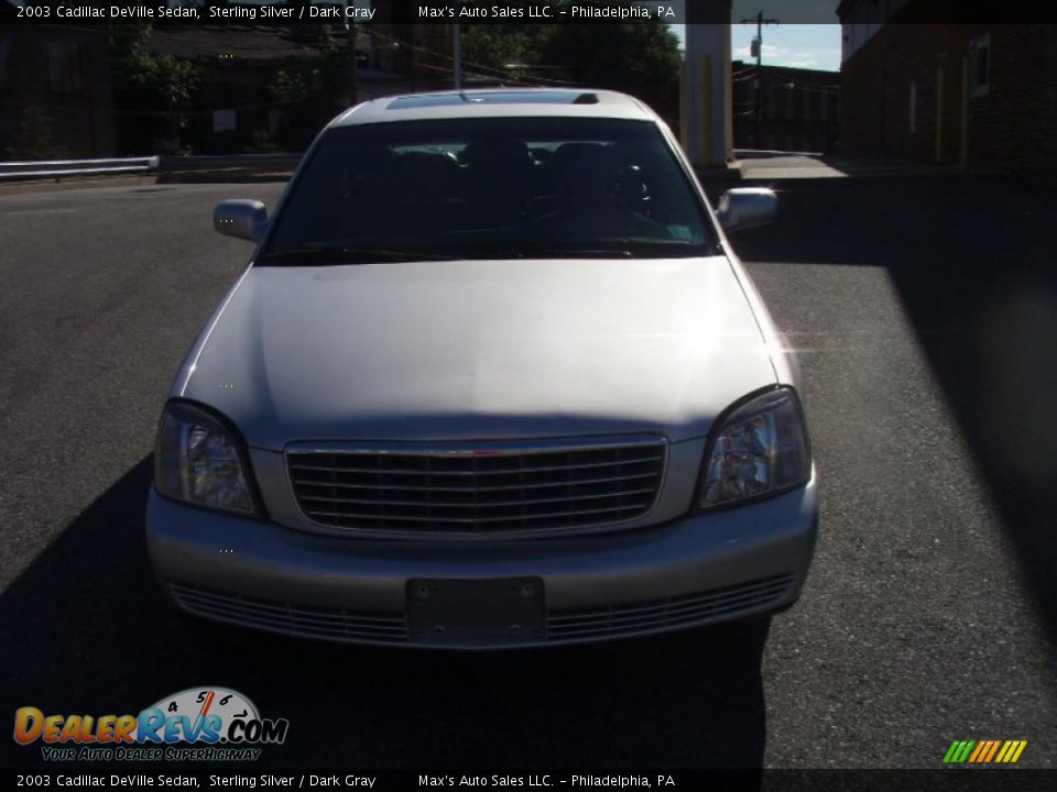 2003 Cadillac DeVille Sedan Sterling Silver / Dark Gray Photo #14